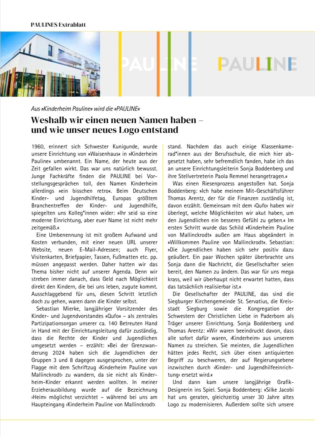 Artikel Extrablatt neuer Name (Teil 1)