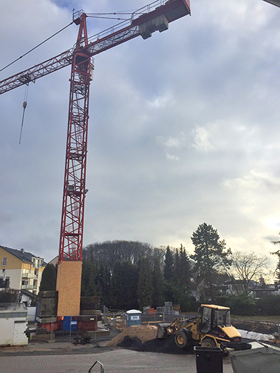 Krahn mit Beplankung